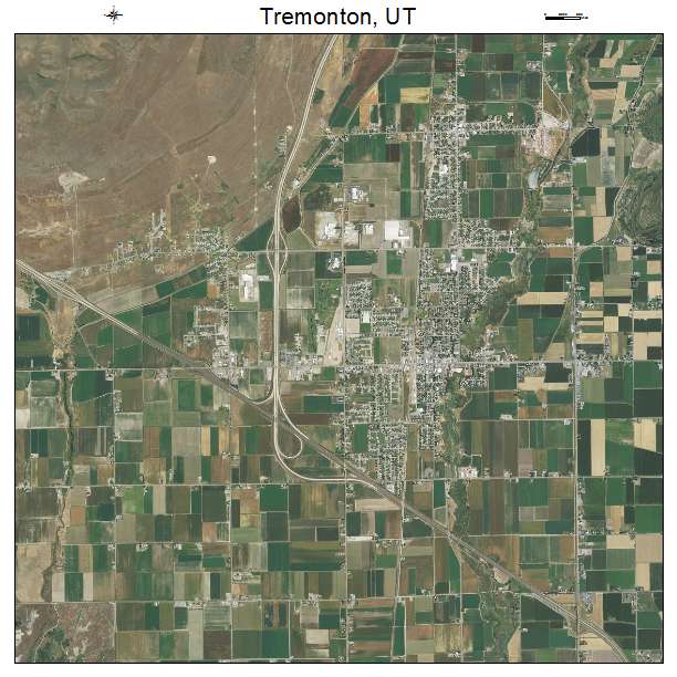 Tremonton, UT air photo map