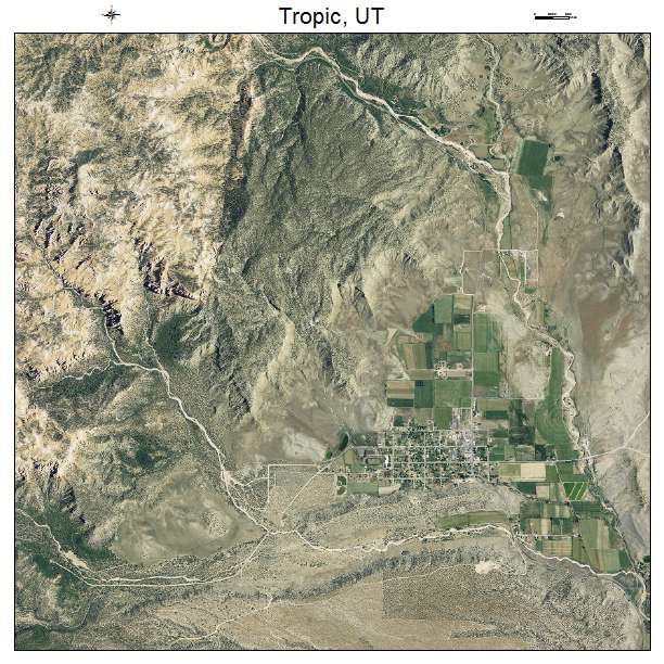 Tropic, UT air photo map