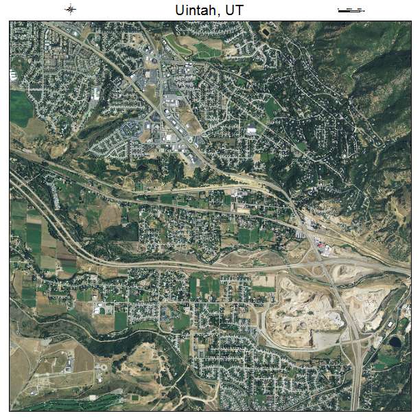 Uintah, UT air photo map