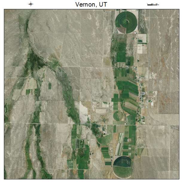 Vernon, UT air photo map