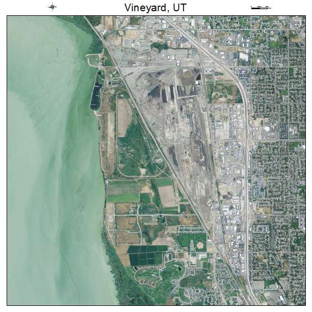 Vineyard, UT air photo map