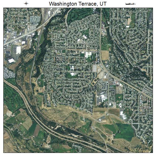 Washington Terrace, UT air photo map