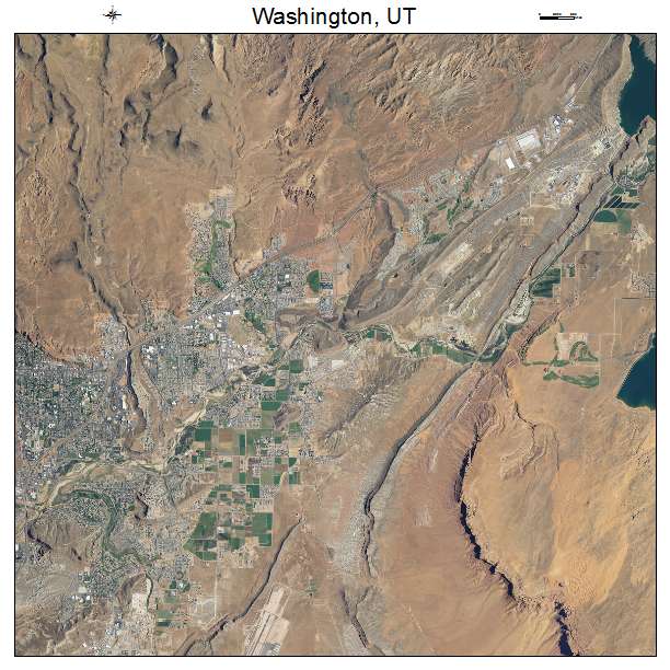 Washington, UT air photo map