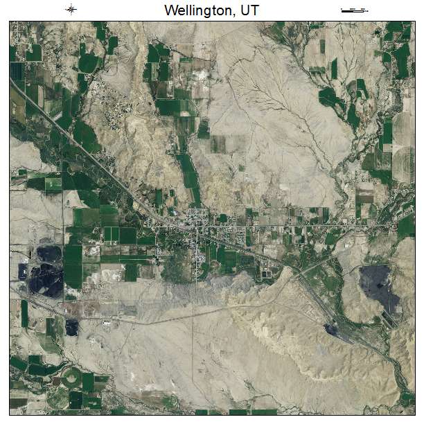 Wellington, UT air photo map