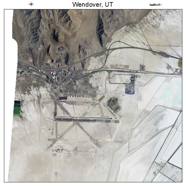 Wendover, UT air photo map