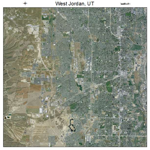 West Jordan, UT air photo map