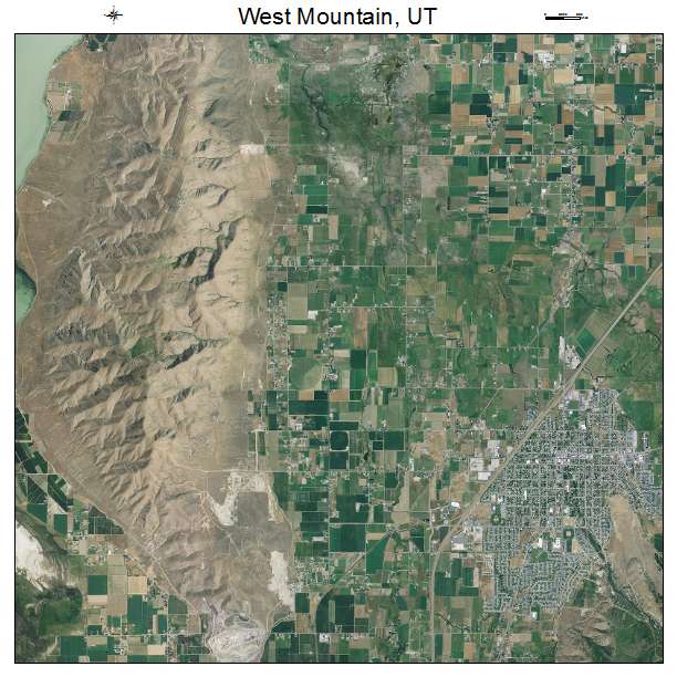 West Mountain, UT air photo map