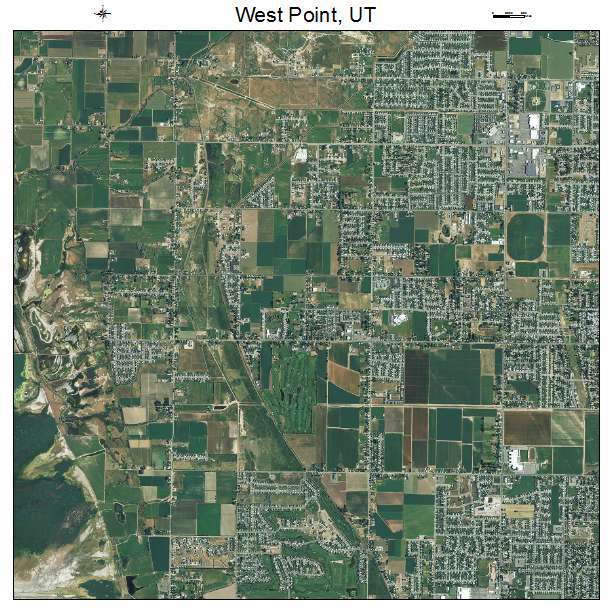 West Point, UT air photo map