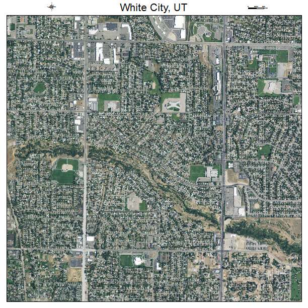 White City, UT air photo map