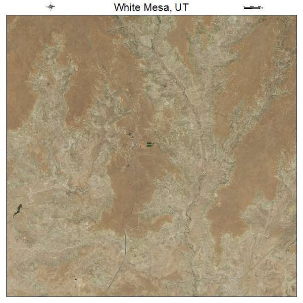 White Mesa, UT air photo map