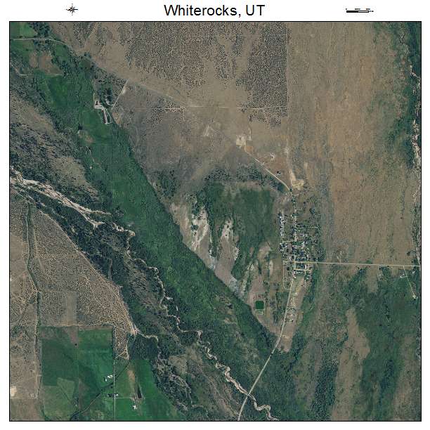Whiterocks, UT air photo map