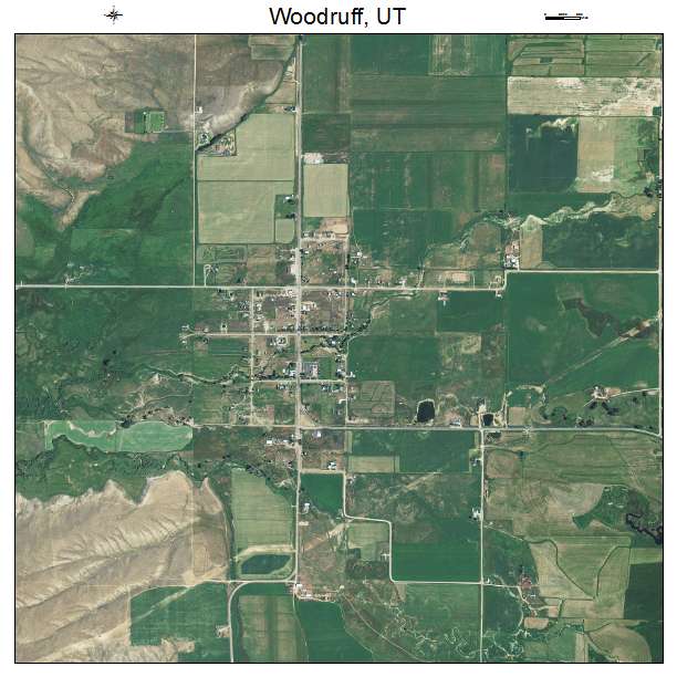 Woodruff, UT air photo map