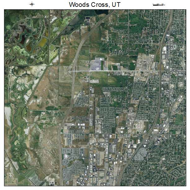 Woods Cross, UT air photo map