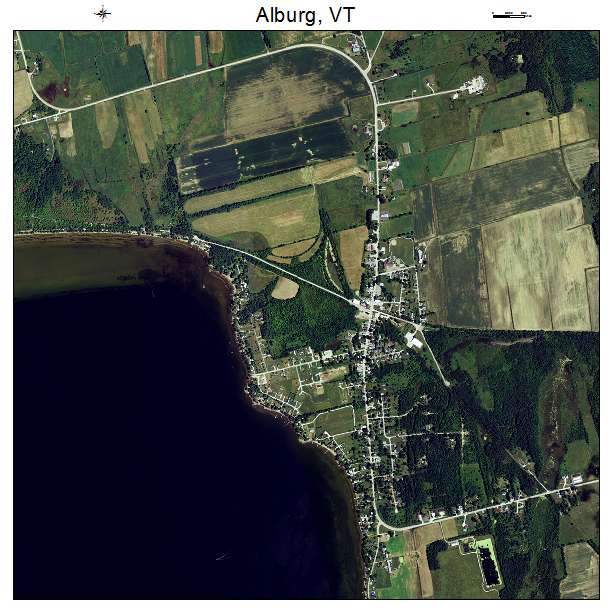 Alburg, VT air photo map
