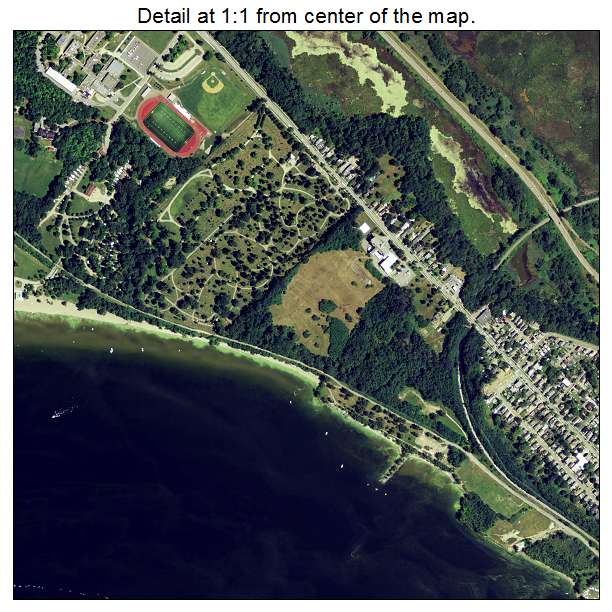 Burlington, Vermont aerial imagery detail