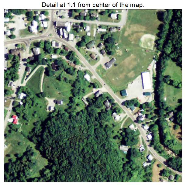 Jeffersonville, Vermont aerial imagery detail