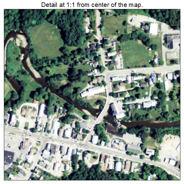 Johnson, Vermont aerial imagery detail