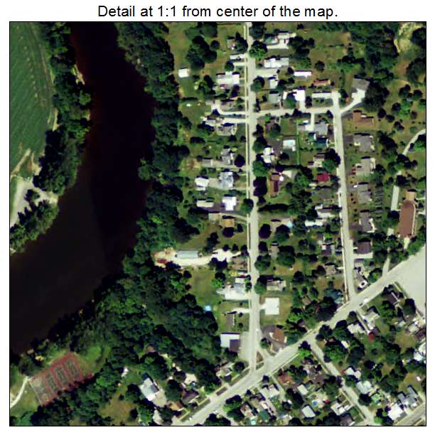 Swanton, Vermont aerial imagery detail