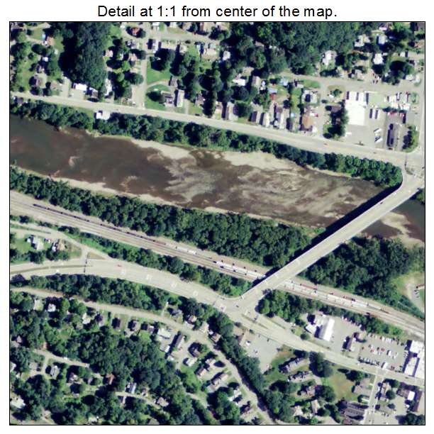 White River Junction, Vermont aerial imagery detail