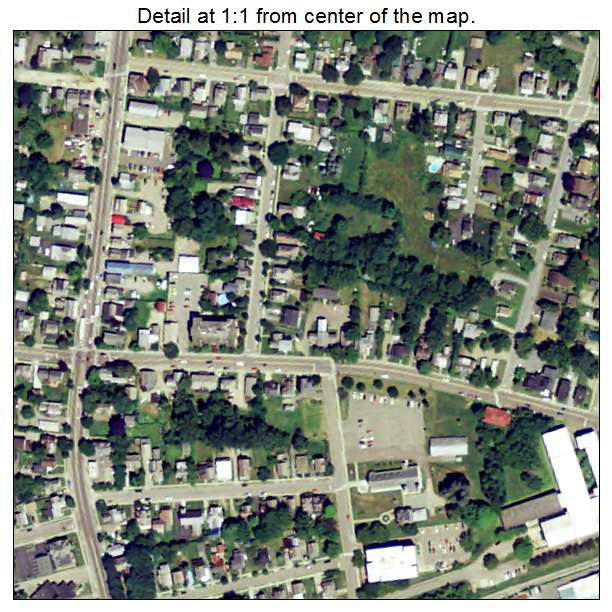 Winooski, Vermont aerial imagery detail