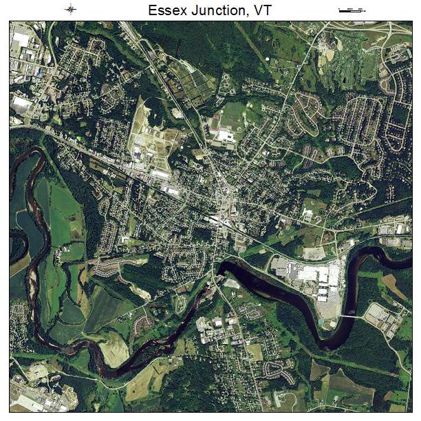 Essex Junction, VT air photo map
