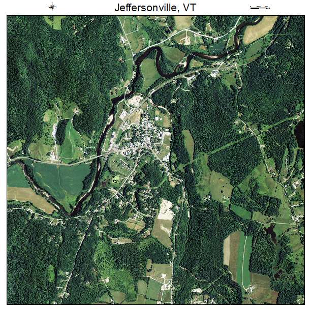 Jeffersonville, VT air photo map