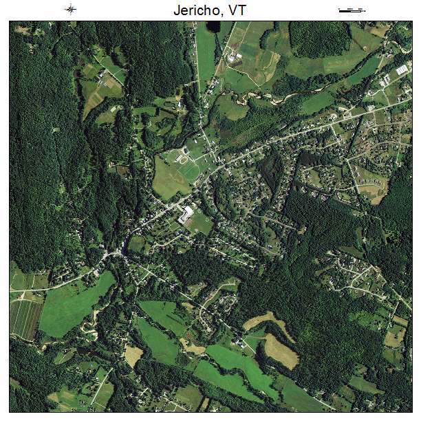 Jericho, VT air photo map