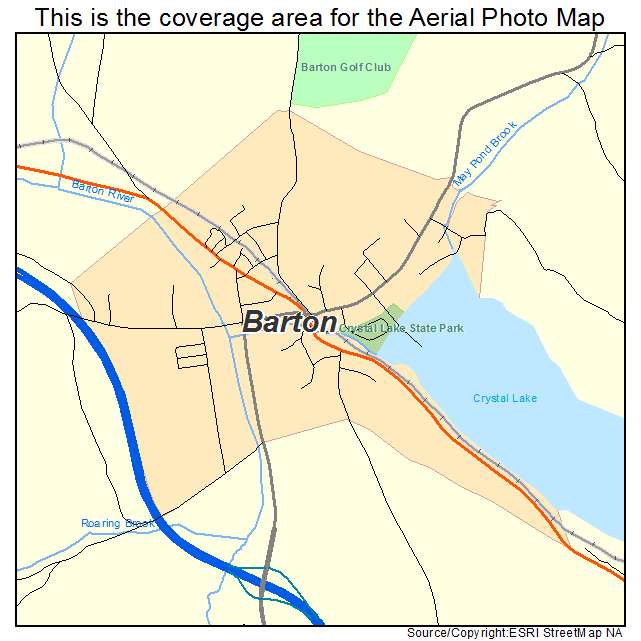 Barton, VT location map 