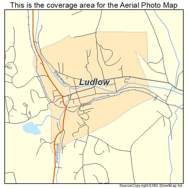Ludlow, VT location map 