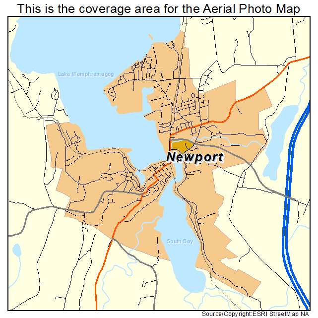 Newport, VT location map 