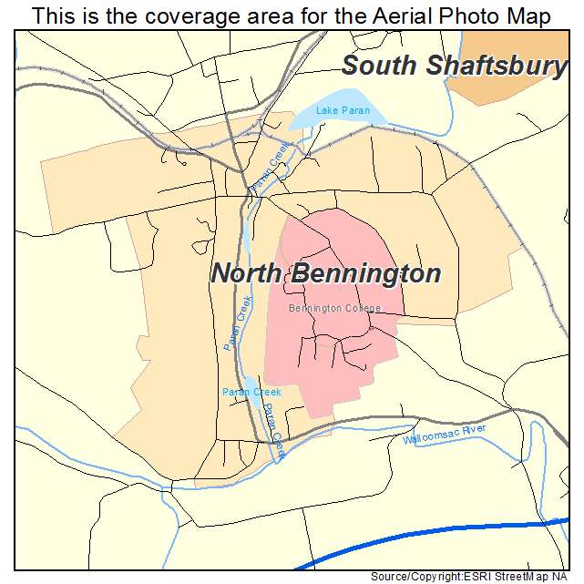 North Bennington, VT location map 