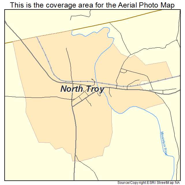 North Troy, VT location map 