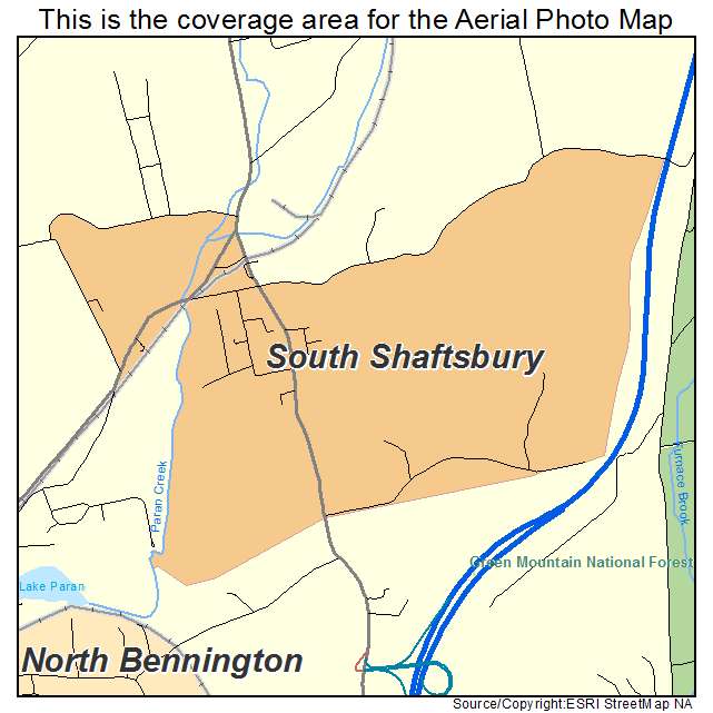 South Shaftsbury, VT location map 