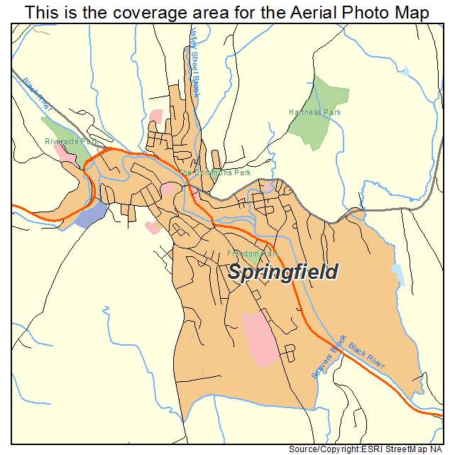 Springfield, VT location map 