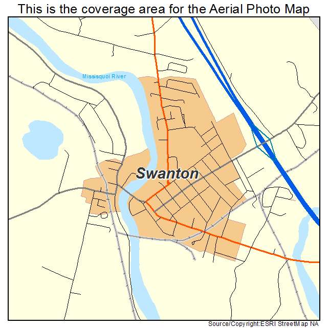 Swanton, VT location map 