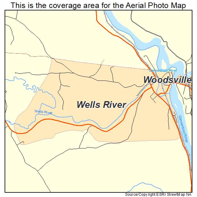 Wells River, VT location map 