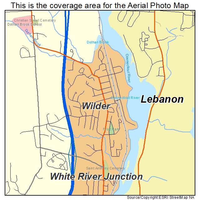 Wilder, VT location map 