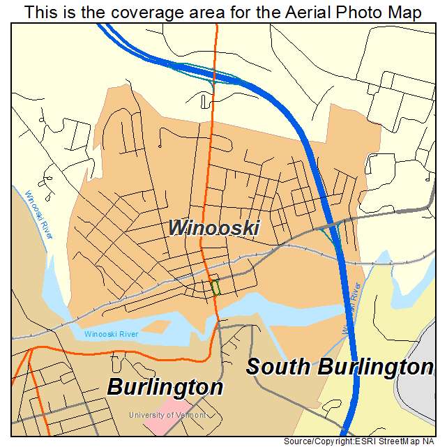 Winooski, VT location map 