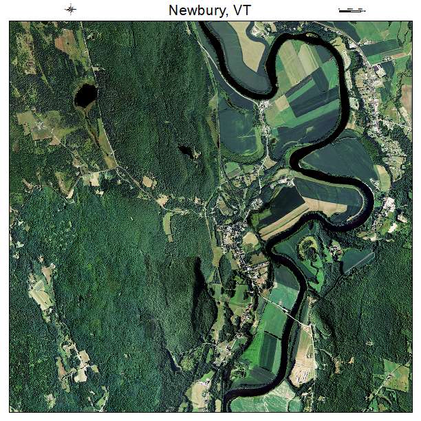 Newbury, VT air photo map