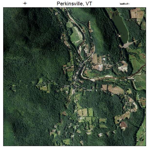 Perkinsville, VT air photo map