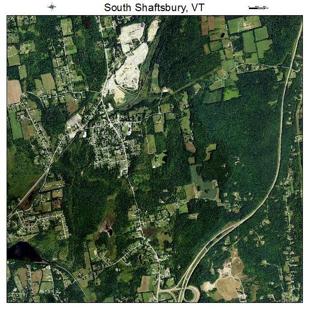 South Shaftsbury, VT air photo map