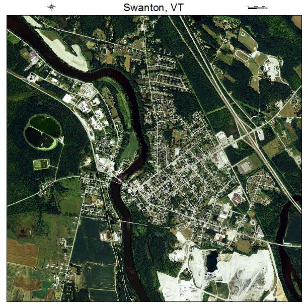Swanton, VT air photo map