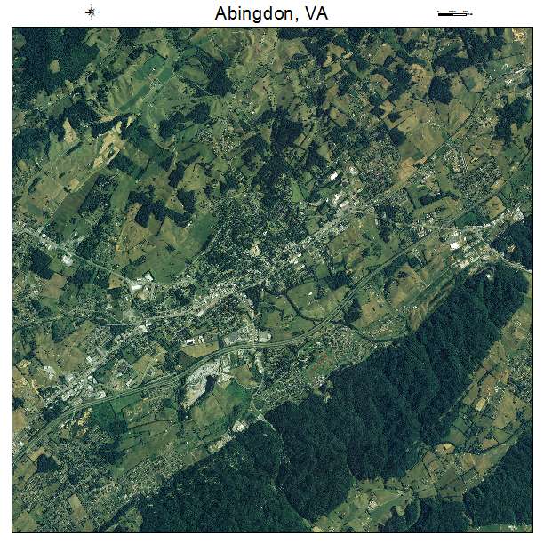 Abingdon, VA air photo map