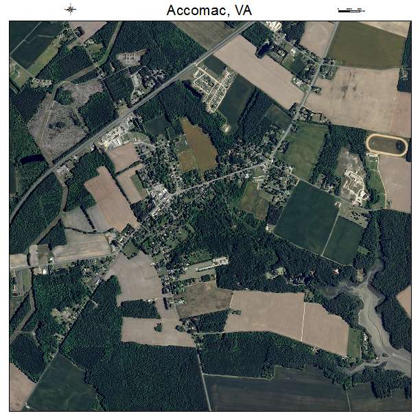 Accomac, VA air photo map