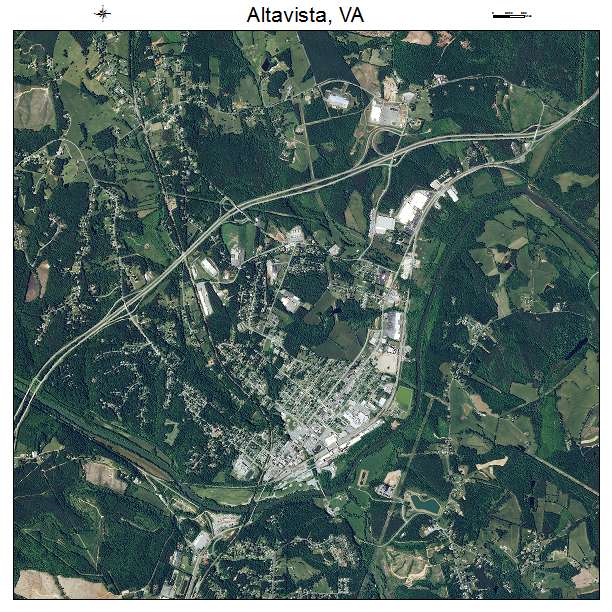Altavista, VA air photo map