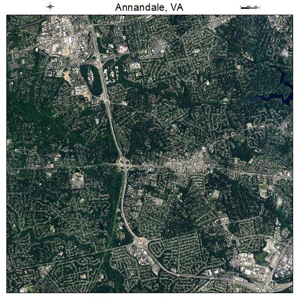 Annandale, VA air photo map