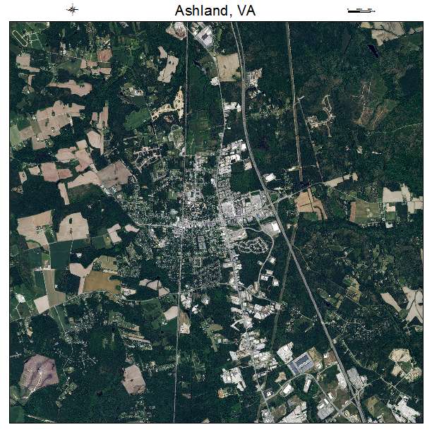Ashland, VA air photo map