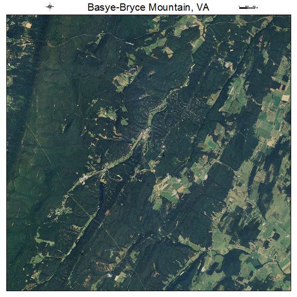 Basye Bryce Mountain, VA air photo map