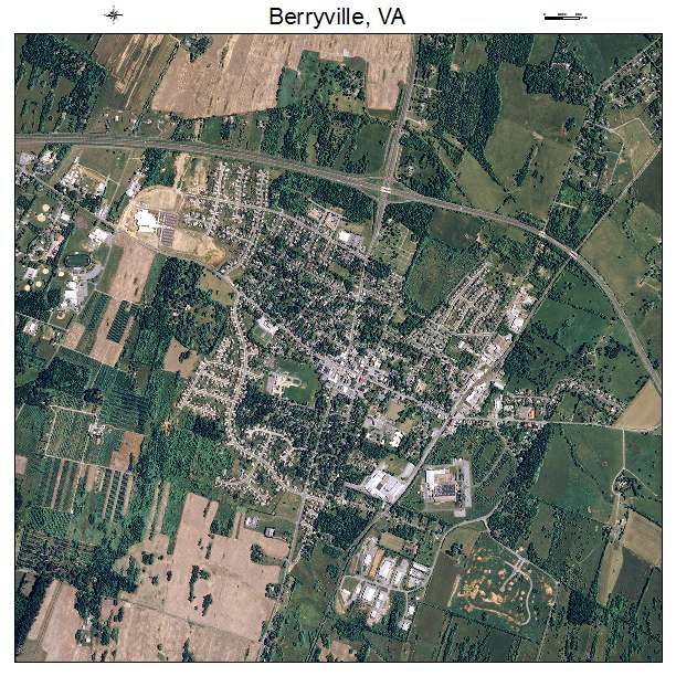 Berryville, VA air photo map