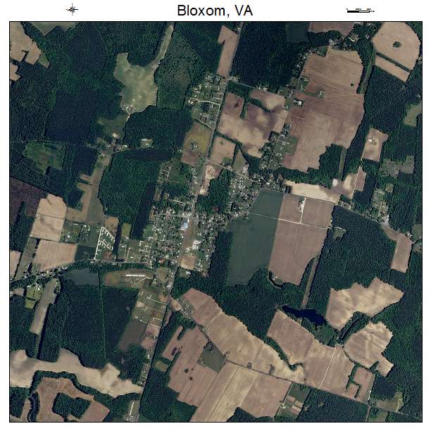Bloxom, VA air photo map
